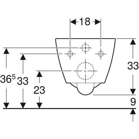 500.379.01.1 Подвесной унитаз настенный Белый Geberit  Германия  - Вид №3