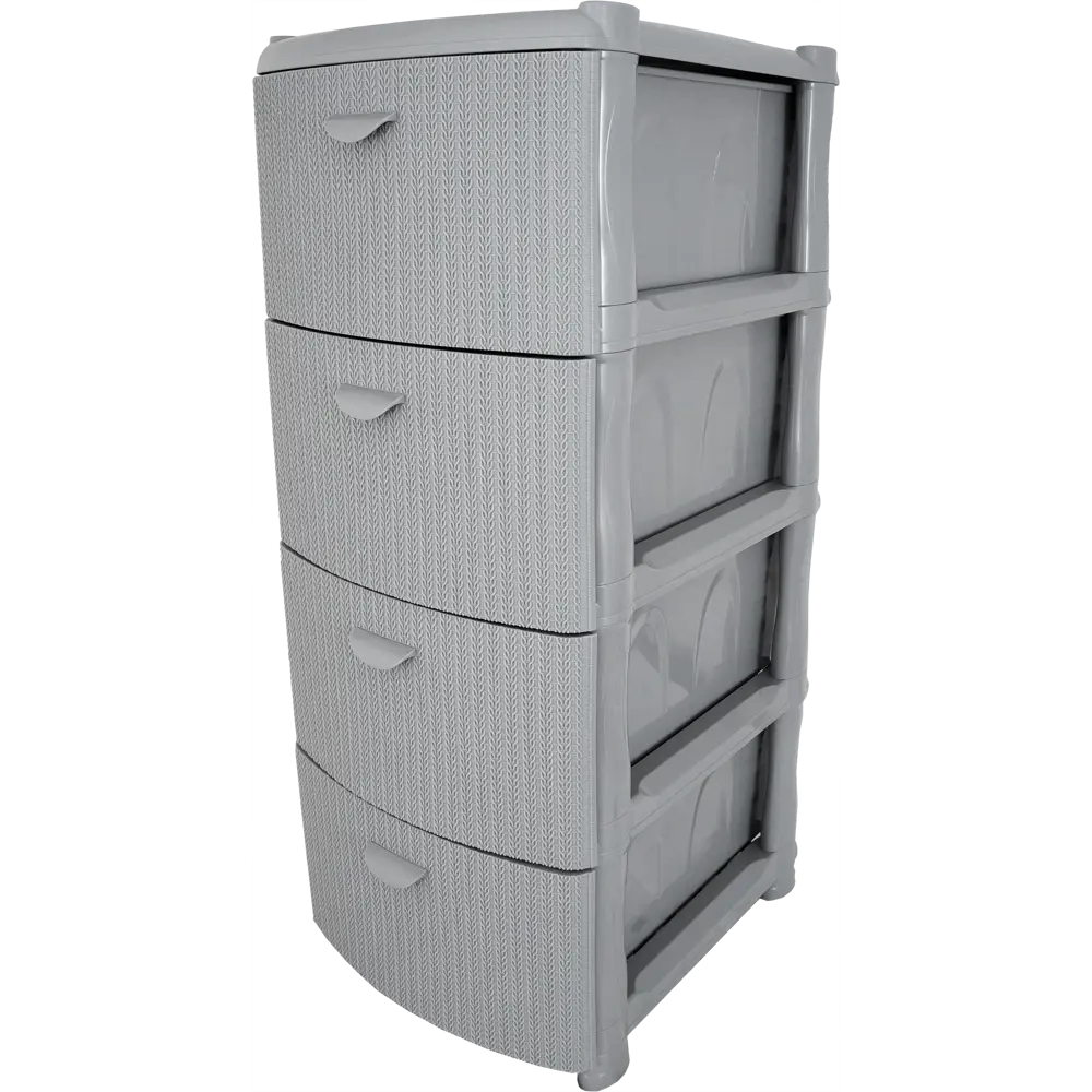 Комод для ванной Вязание 4 ящика 40.5x96x50.5 см цвет серый Santreyd Без серии STLM-2059648