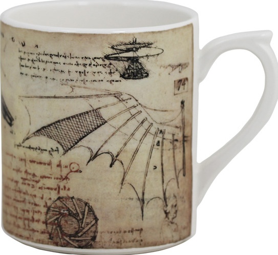 10636905 Gien Кружка Gien Механизмы. Леонардо Да Винчи 255мл, фаянс Фаянс 