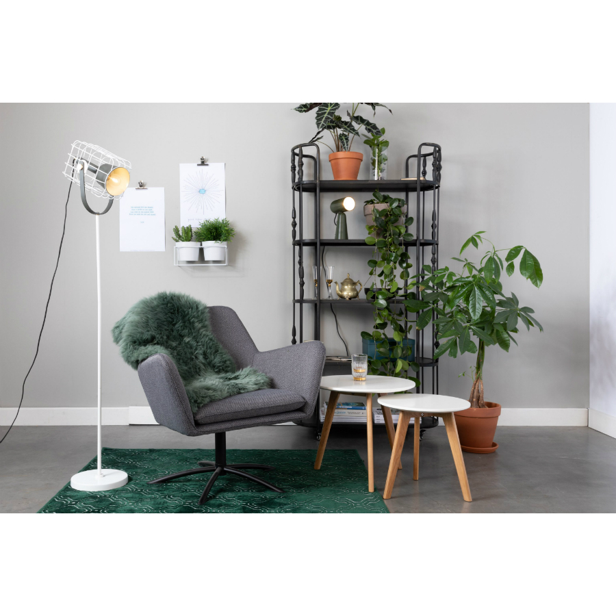 Лампа напольная Cage, белая White Label Living 5100074 - Вид №2