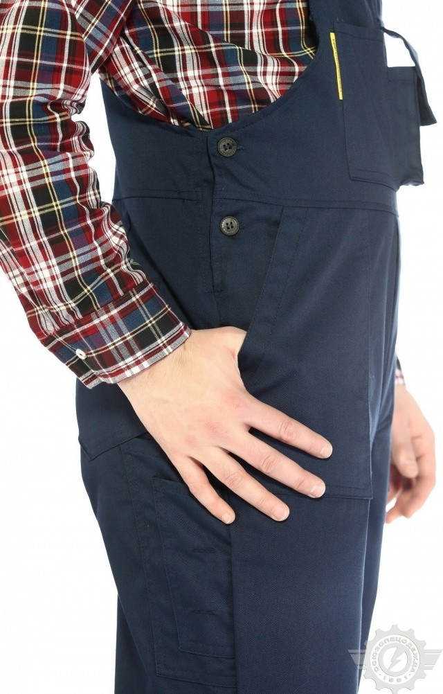 5022573 Полукомбинезон "Эксперт-2" темно-синий  Летняя спецодежда  размер 40-42/158-164  - Вид №7