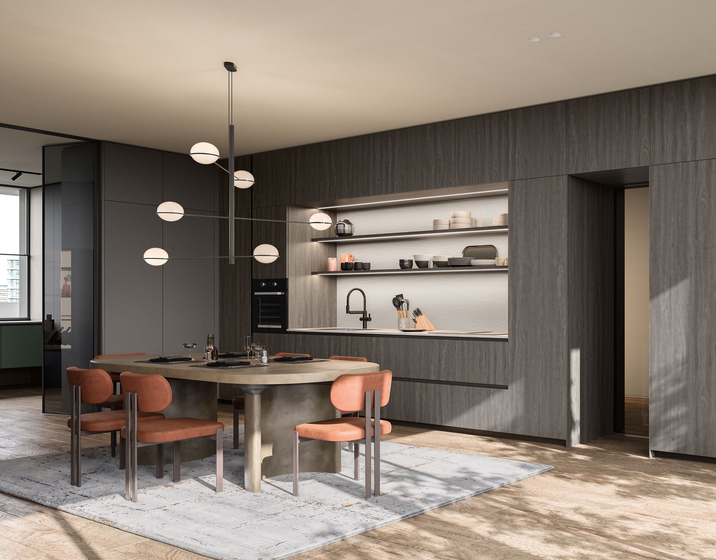 Линейная кухня Copatlife Life Projects ARCH-00086141 - Вид №2