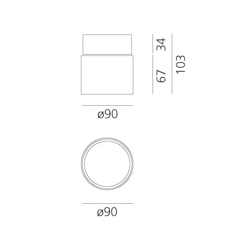 Регулируемый потолочный металлический прожектор In Stock Artemide ARCH-00015530 - Вид №1