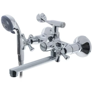 Смеситель для ванны Грано универсальный двухвентильный
