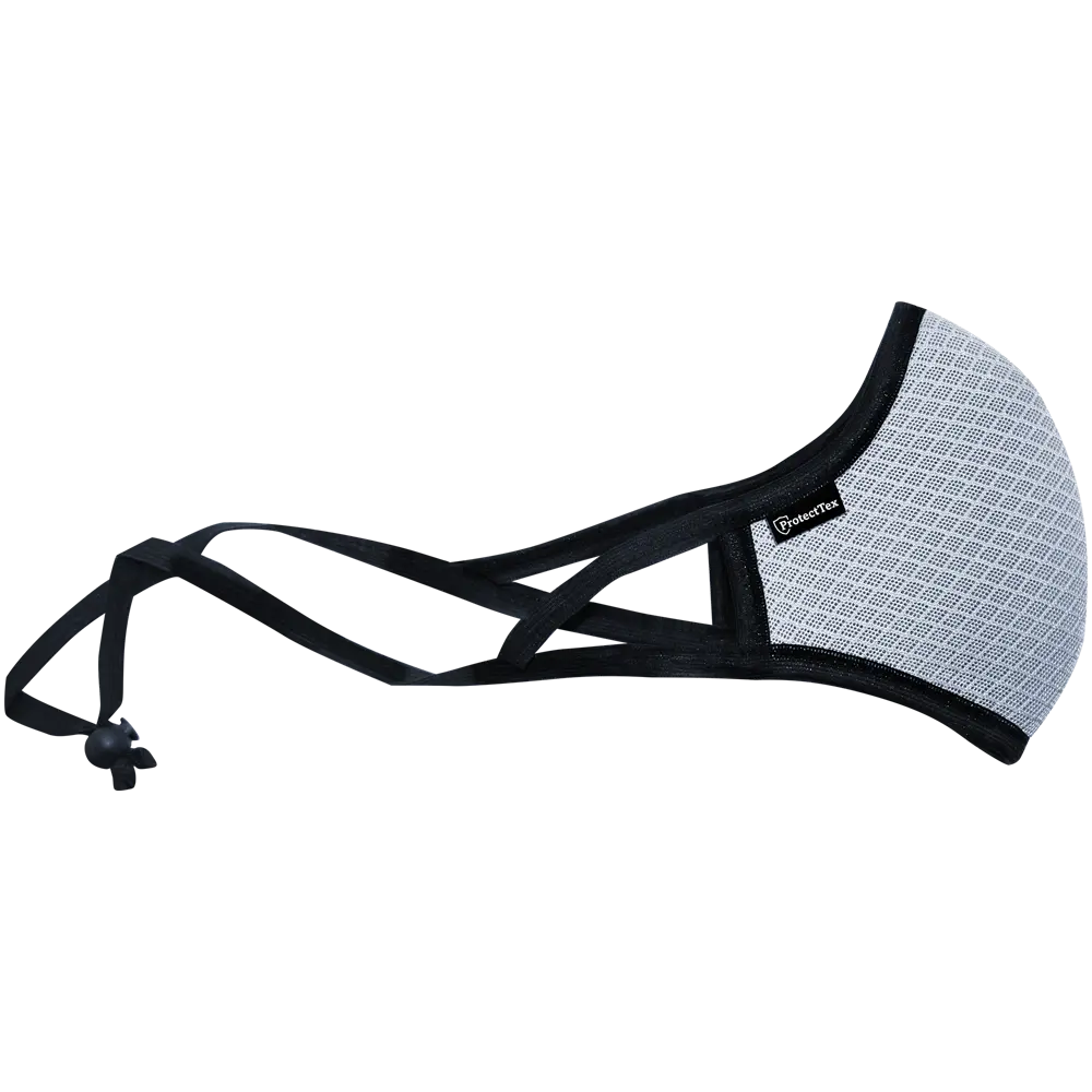 Маска для лица гигиеническая многоразовая ProtectTex, 190x140x5 мм, ПЭ/ппр, цвет серый Santreyd STLM-2033626