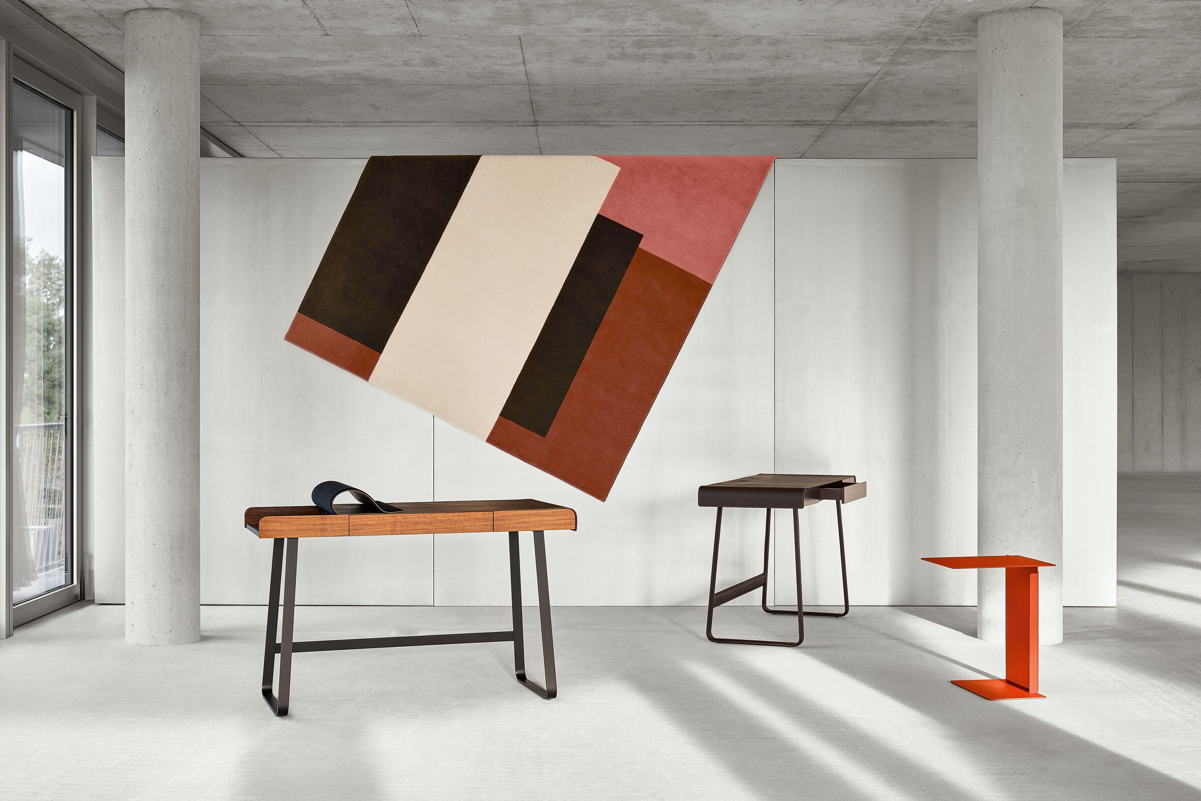 Прямоугольный шерстяной ковер с геометрическим рисунком Classicon CASSIS ARCH-00029484 - Вид №4