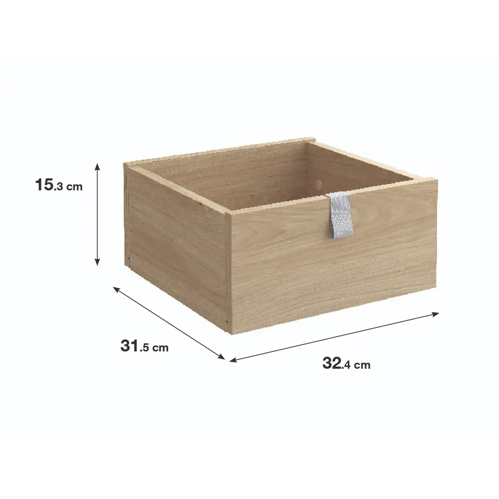 Ящик выдвижной KONSENSA Руан 32.4x15.3x1.6 см ЛДСП цвет дуб STLM-2115073 - Вид №1
