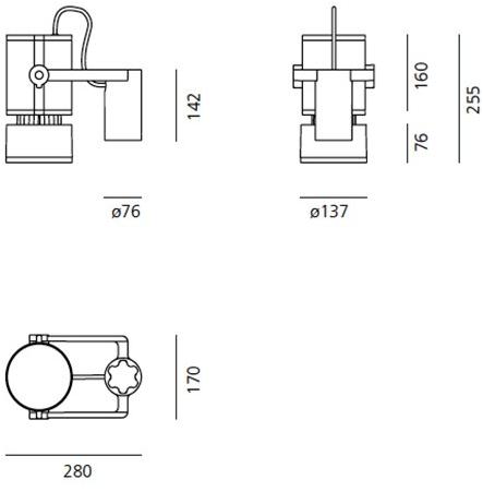 Artemide Алюминиевый садовый фонарь в современном стиле Cariddi sun-id-1377980 - Вид №1