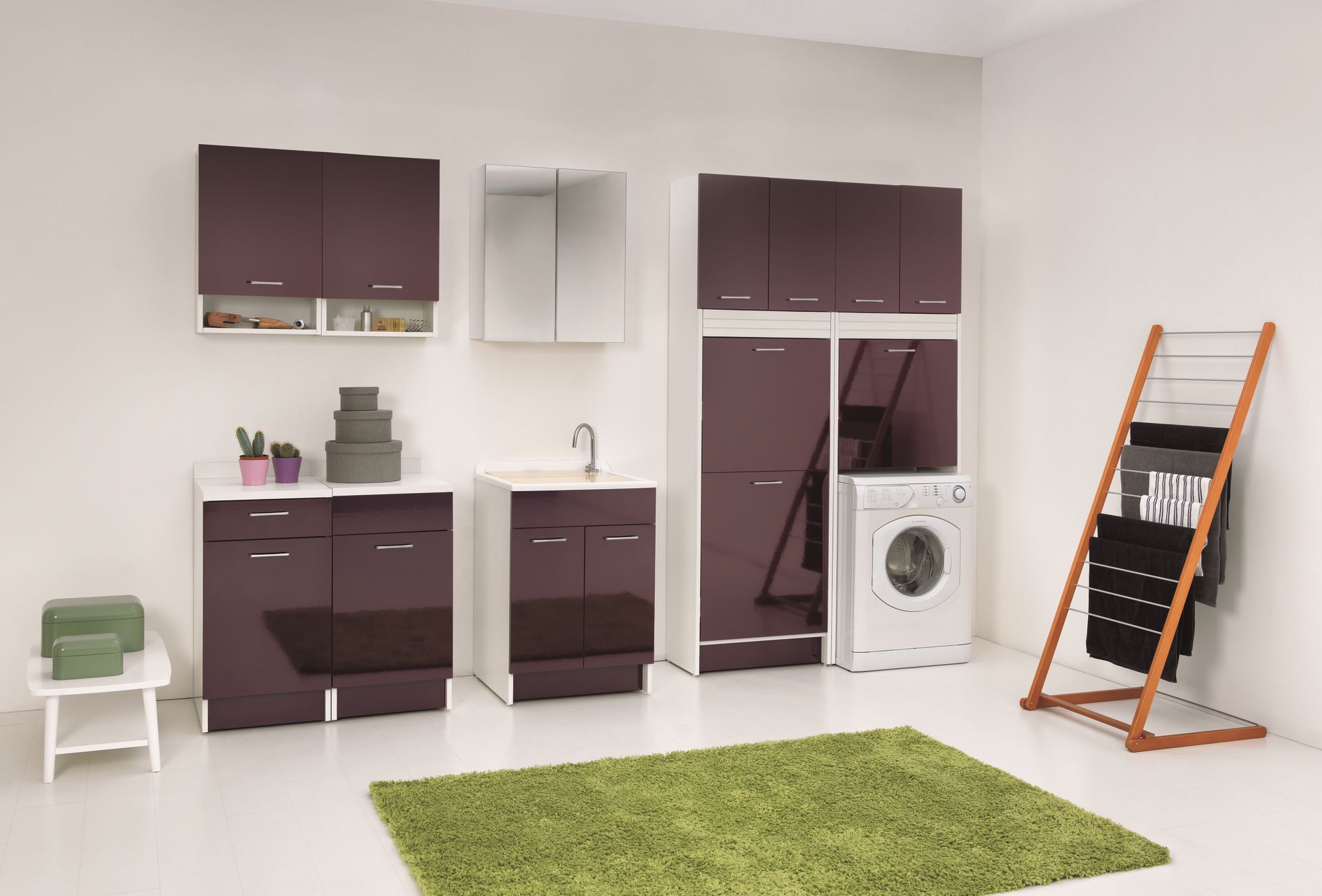 Шкаф для белья из ДСП с распашными дверцами COLAVENE Swash ARCH-00088164 - Вид №8