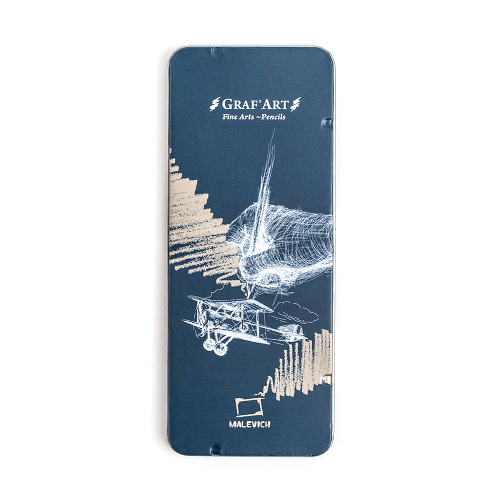 197901 Набор карандашей в металлической коробке 8 шт. Малевичъ 