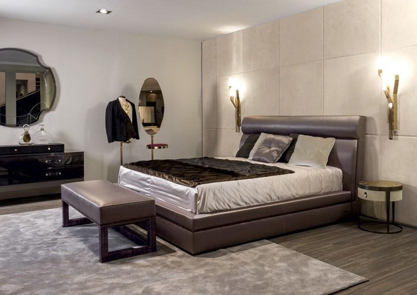 Longhi Кровать для хранения, обитая кожей Loveluxe 2017 – essence collection W 840 - Вид №2