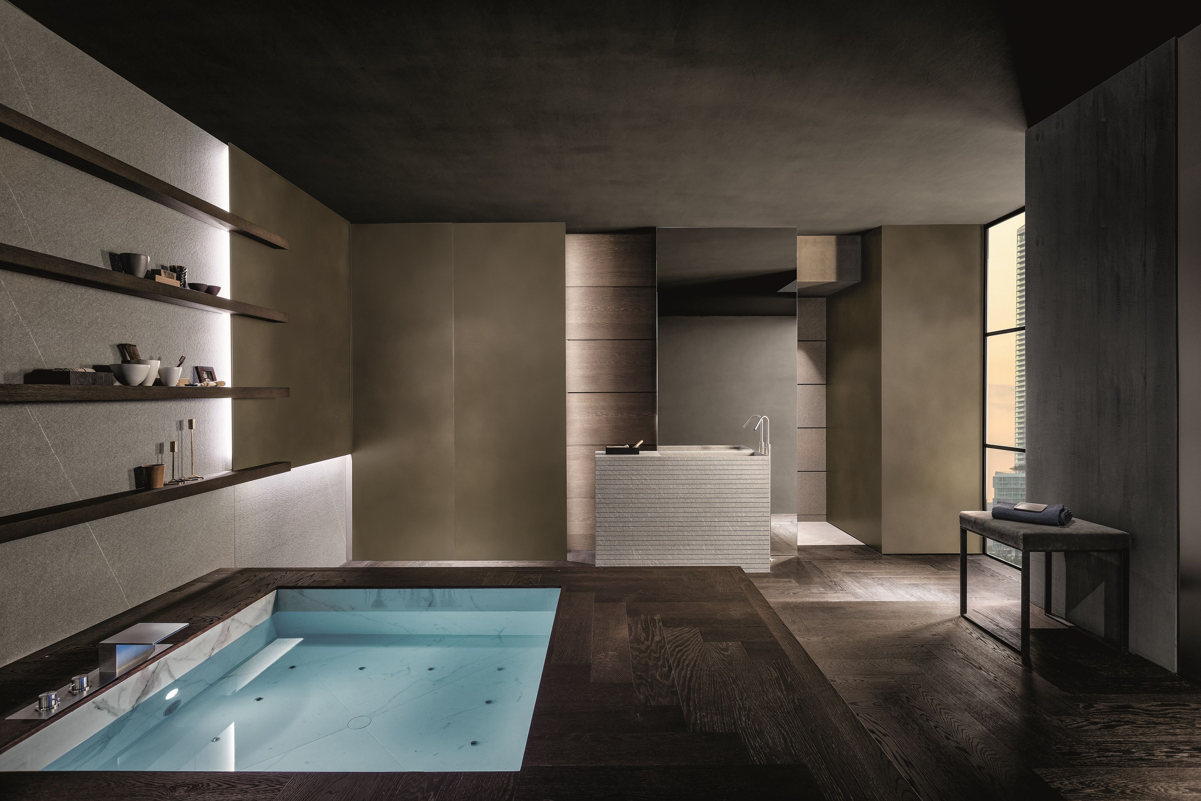 Квадратный встраиваемый мини-бассейн с гидромассажем MODULNOVA Blade ARCH-00138284 - Вид №2