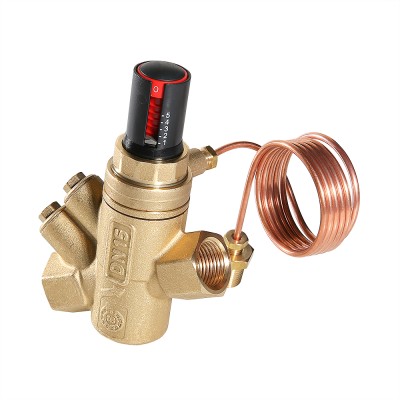 VT.043.G.0602 Автоматический регулятор перепада давления регулируемый Valtec 1”, 10-60 кПа, 15-6000 л/ч, с имп. трубкой 1 м 