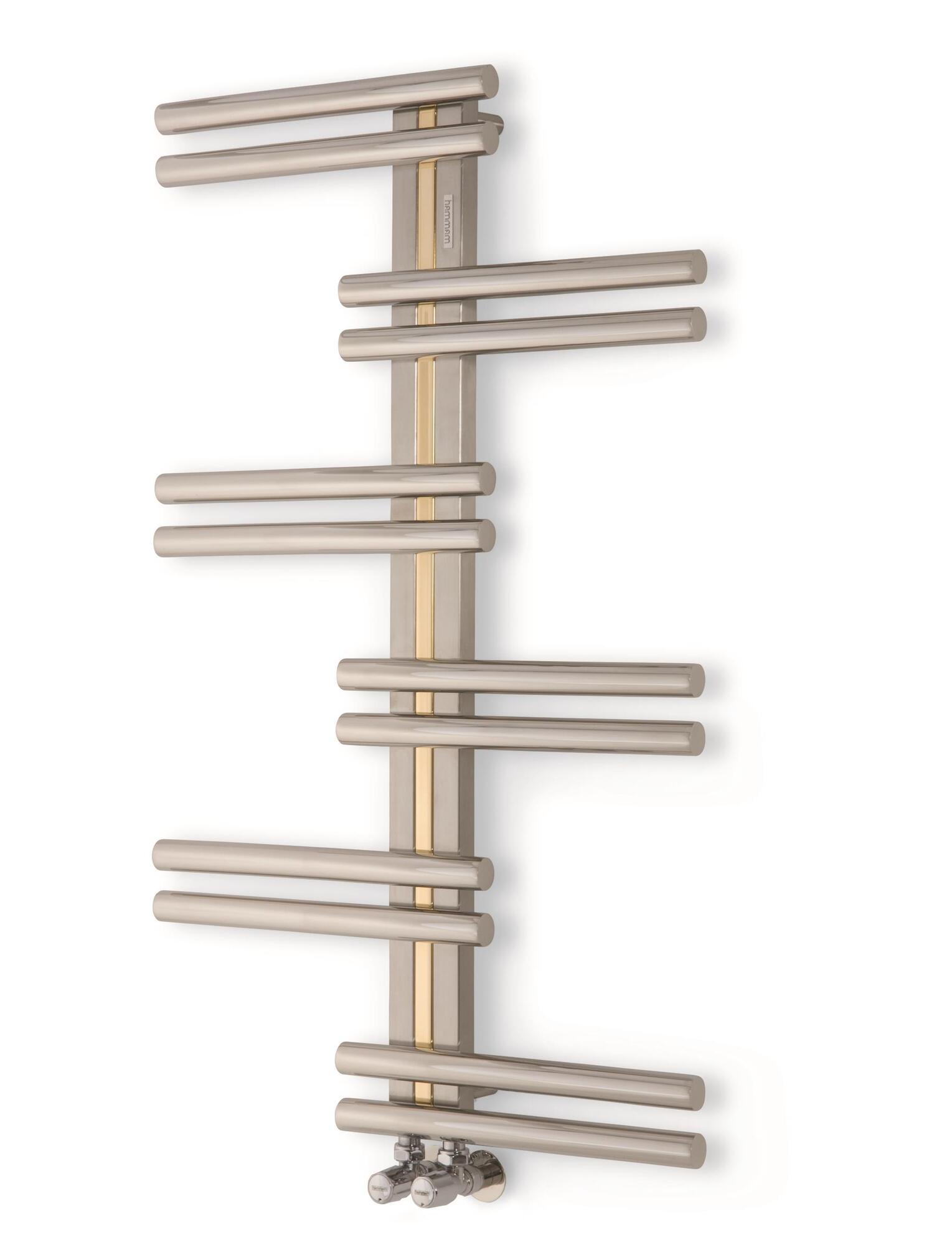 Полотенцесушитель Hammam MAYA Stainless steel  комбинированный; электрический или водяной Сталь  - Вид №20