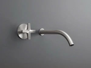 Ceadesign Смеситель для умывальника из нержавеющей стали с гидропрогрессией настенный Cross Crx 09