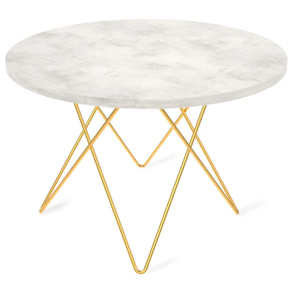 Журнальный столик круглый 60x60 см белый Sheffilton STLM-2040505 - Вид №1