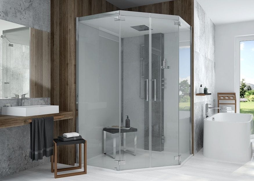 Пятиугольная душевая кабина с турецкой баней HOESCH SensePerience ARCH-00041846 - Вид №1