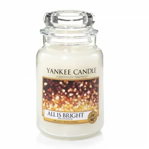 Свеча большая в стеклянной банке Светло и Ярко All is bright 623 гр / 110-150 часов YANKEE CANDLE  267865 Белый