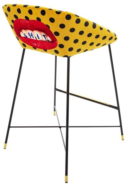 Seletti Высокий табурет из ткани со спинкой Seletti wears toiletpaper 16167 - Вид №5