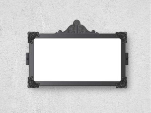 Стальная стена общественного пространства доска объявлений