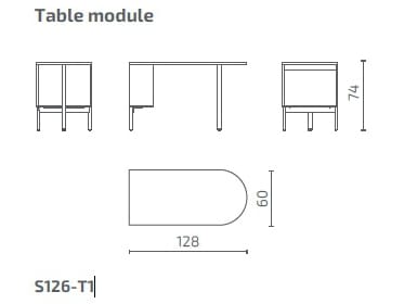 Журнальный столик из ламината Intuit by Softrend Spot ARCH-00128669 - Вид №2