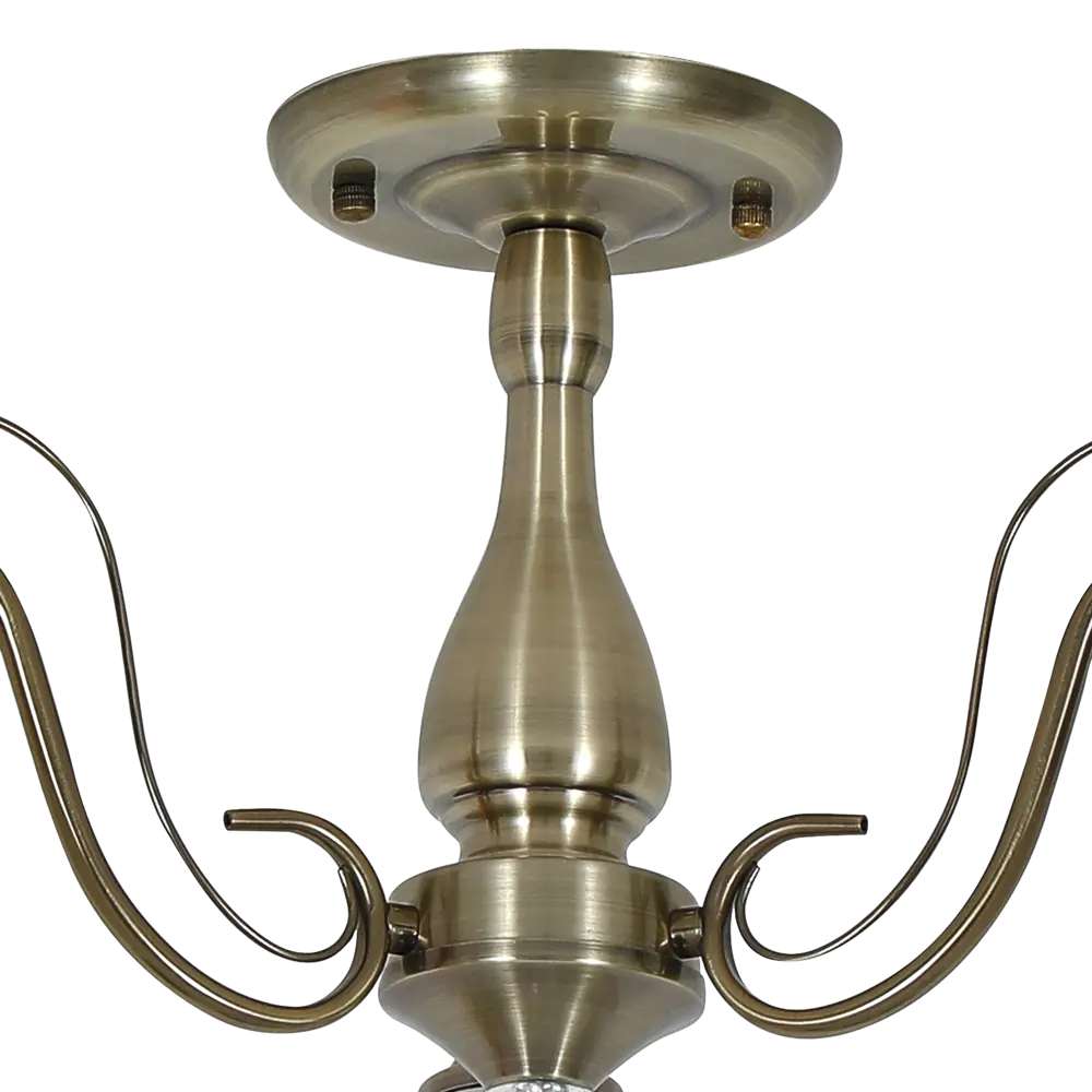 Люстра на штанге Primavera 3 лампы 12 м² цвет бронза SCHAFFNER STLM-2171529 - Вид №4