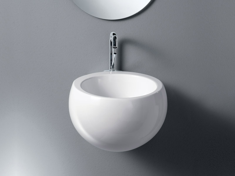 L312T0R1V1.100 Подвесная раковина круглая A. e T. Italia IDEA Белый глянцевый AeT ITALIA - Вид №1