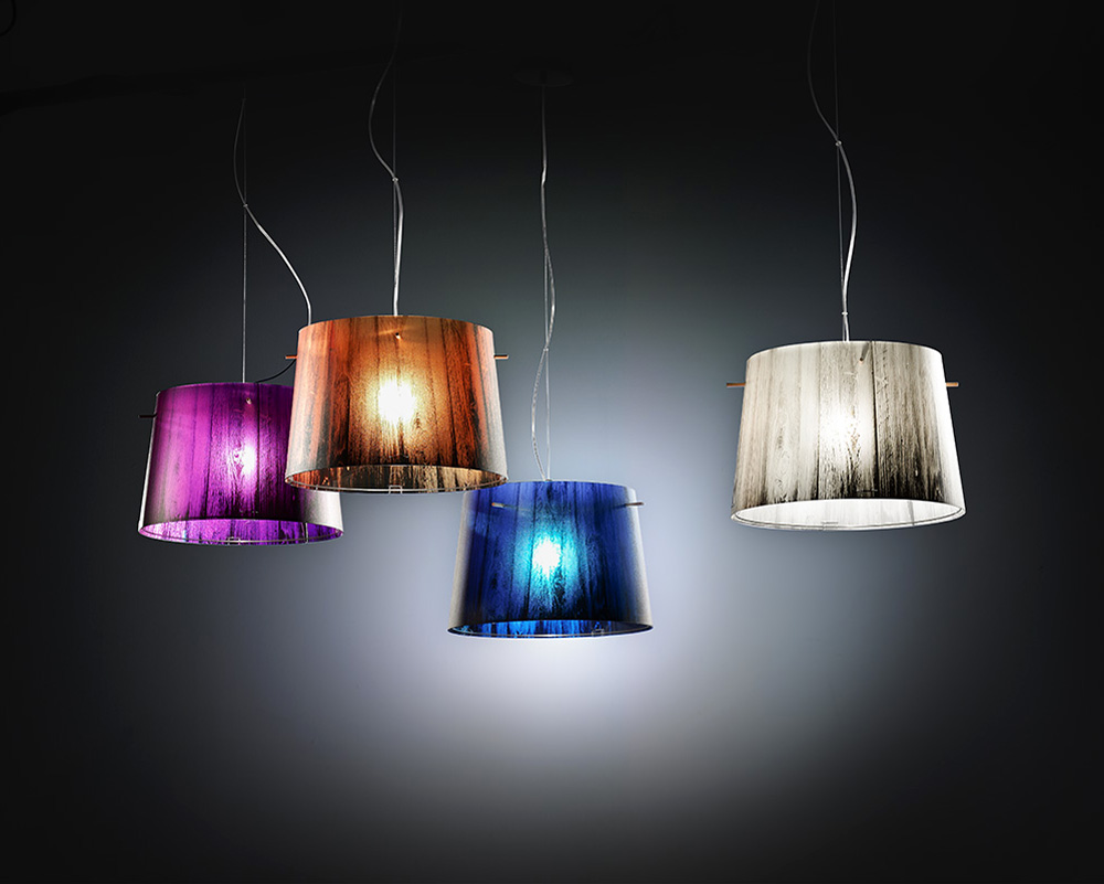 Подвесной светильник Woody Purple от Slamp WOO77SOS0000V_000 SLAMP ДИЗАЙНЕРСКИЕ 243577 Фиолетовый  - Вид №5
