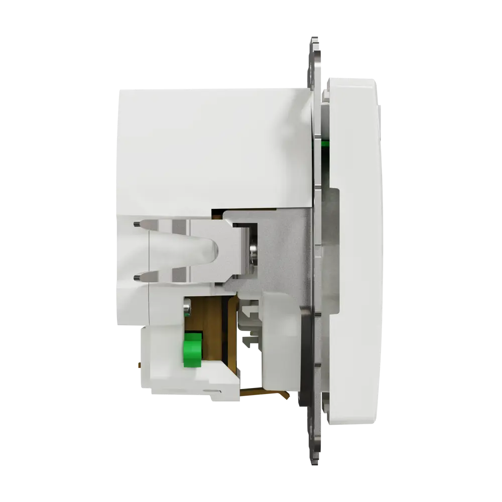Розетка встраиваемая Systeme Electric Sedna Design с заземлением разъем USB, цвет белый STLM-2185867 - Вид №3