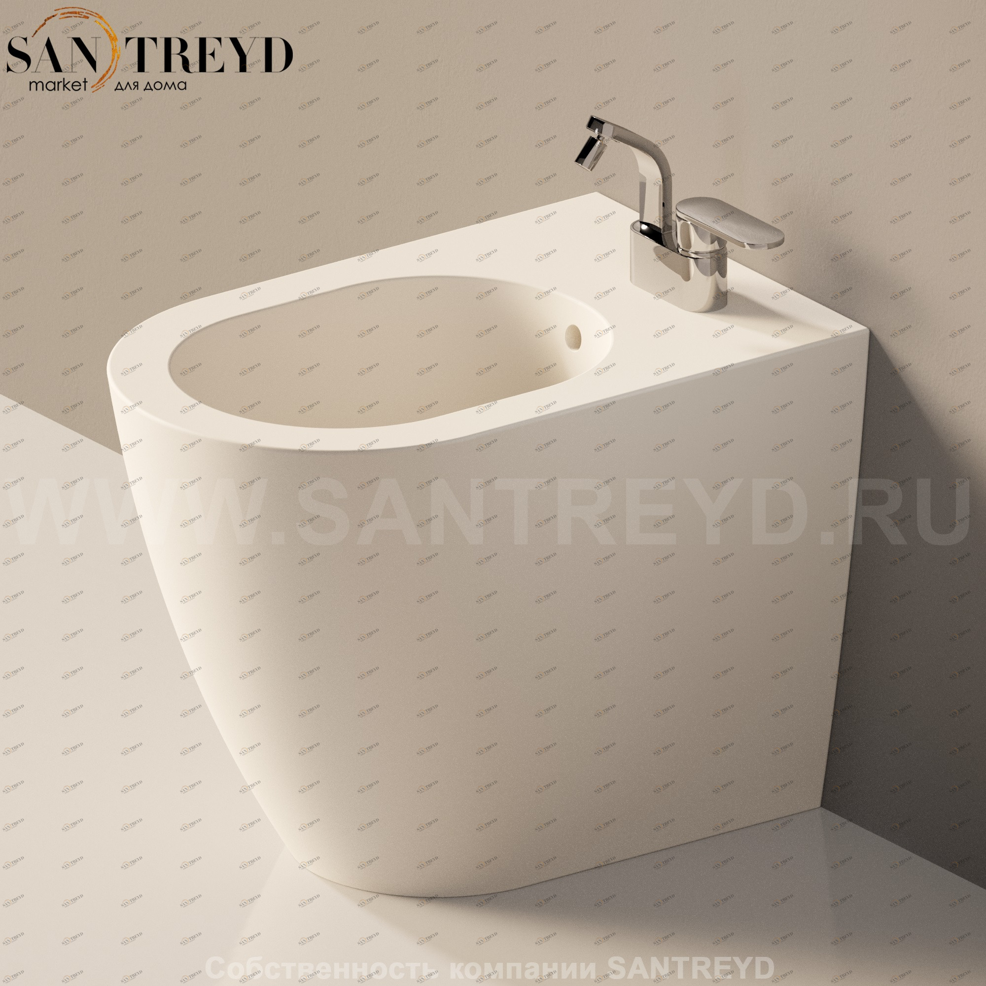 LK2179003 Биде напольное Link Ceramica Flaminia