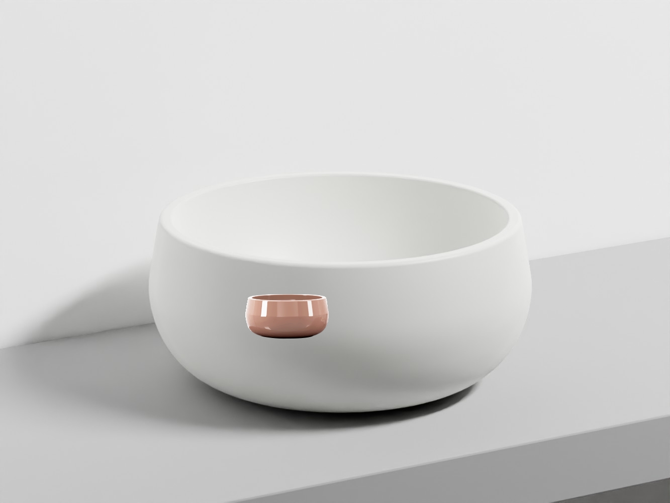 BATO-NI Накладная чаша Tino h19 cielo Le Bacinelle Ceramica Cielo