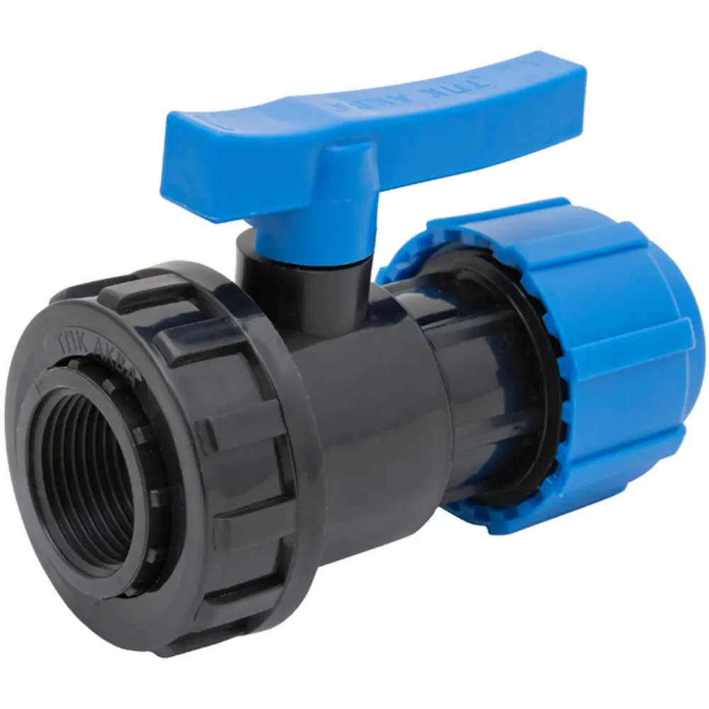 Кран разъемный ПНД Политэк для водоснабжения 25x3/4" 85358401 STLM-0062141 - Вид №2