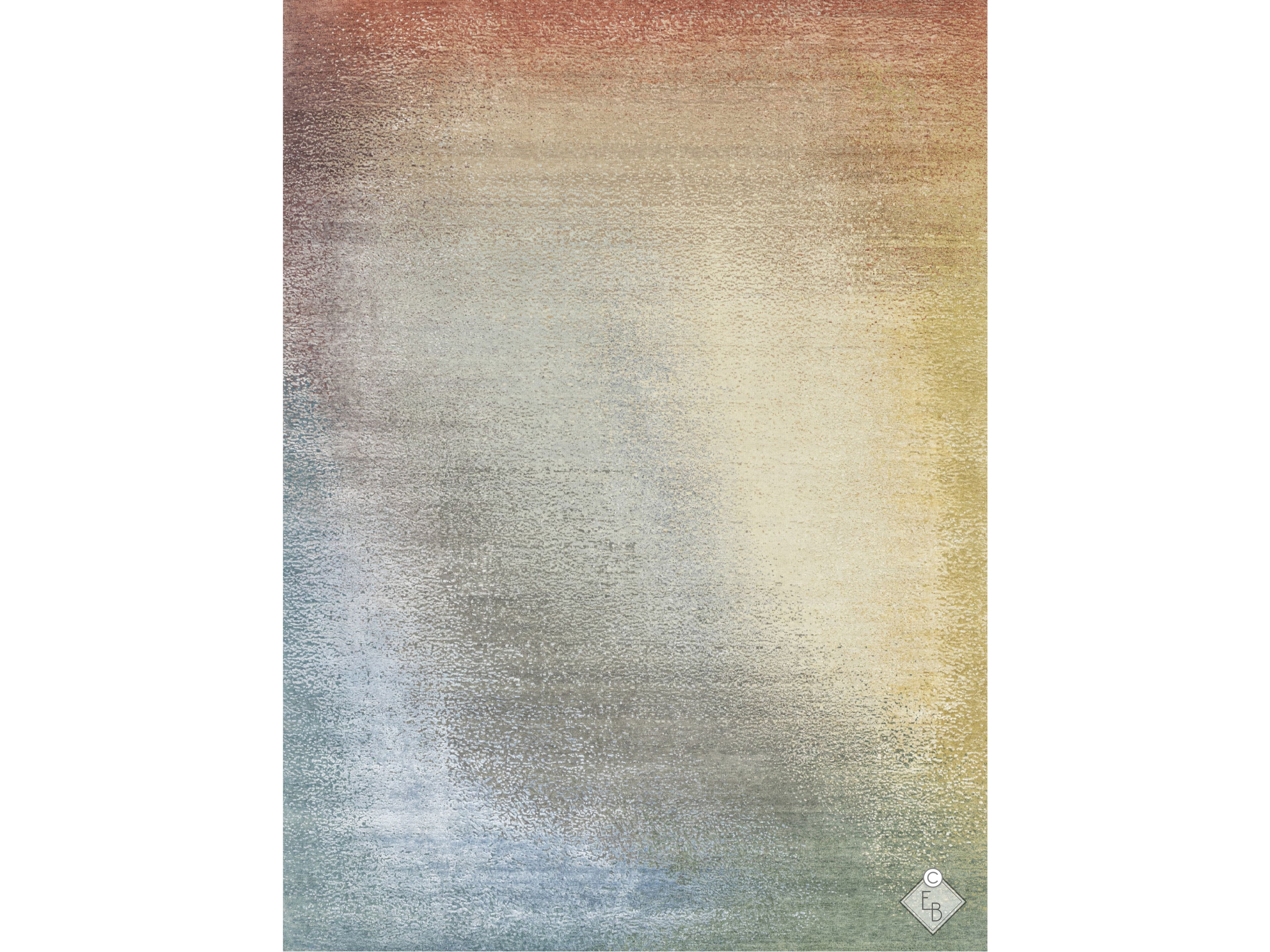 Прямоугольный ковер из бамбукового шелка и шерсти Edition Bougainville Chromatic ARCH-00042135