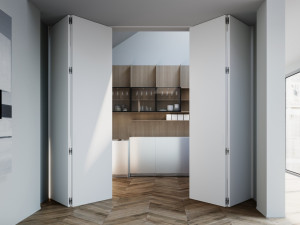 Деревянная книжная дверь