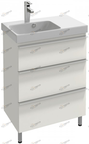 EB991D-E71 Мебель под раковину-столешницу 62 см, правосторонняя, 3 выдвижных ящика Jacobdelafon ODEON UP Santreyd