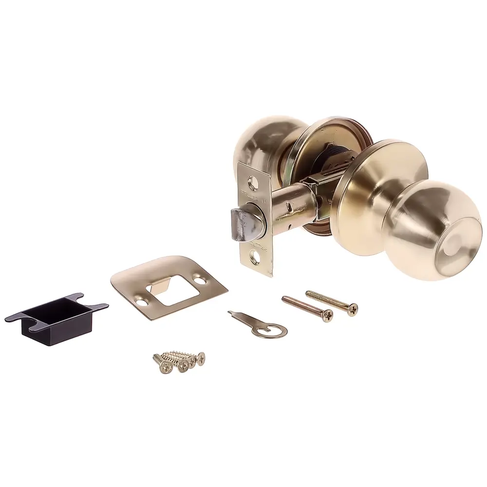 Ручка-защёлка 607 SB PS, без запирания, цвет золото PALLADIUM STLM-2179476 - Вид №1