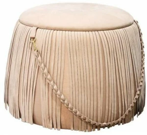 Jetclass Круглый кожаный пуф  Jrb309