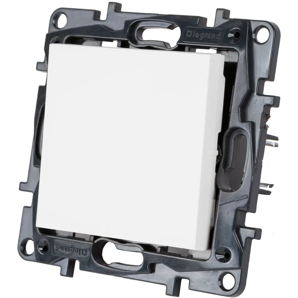 Выключатель проходной 1 клавиша Legrand Structura 10А 250В безвинтовые зажимы белый STLM-2130720 - Вид №2