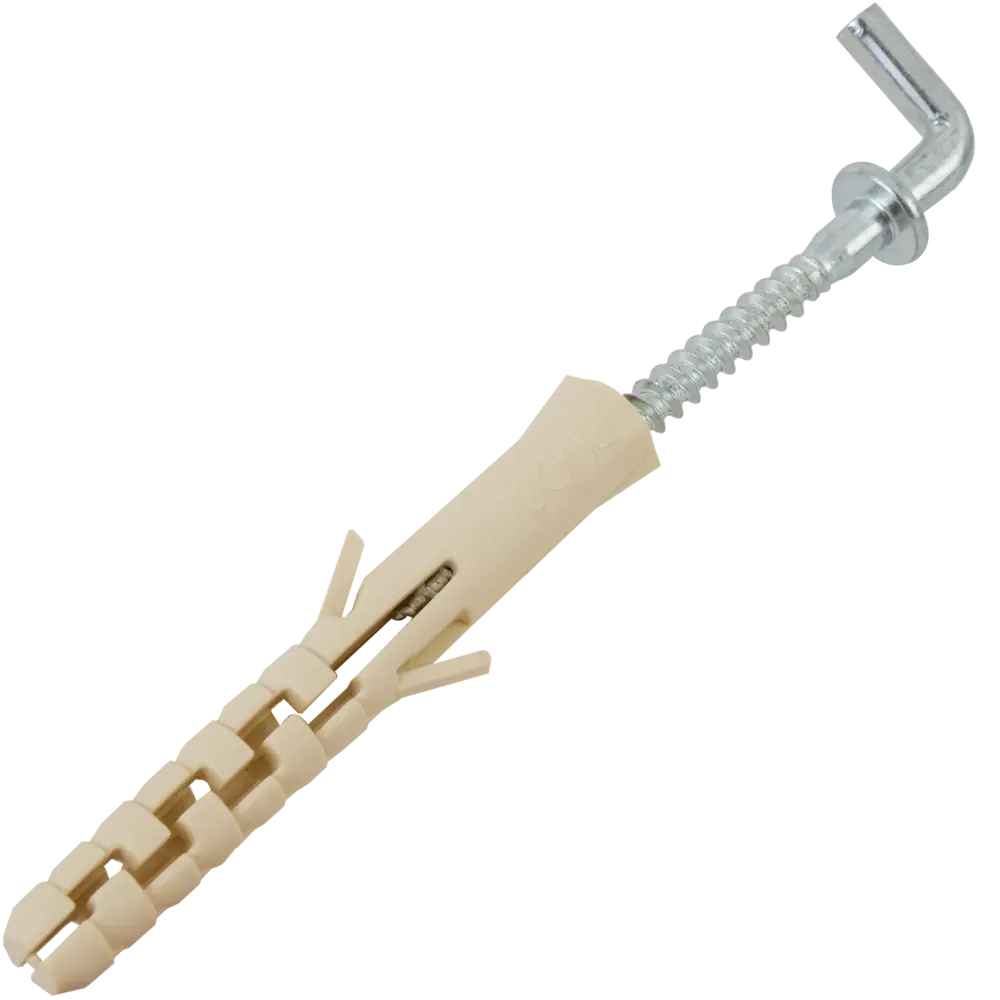 Крюк Г-образный с манжетой 4.5x68 мм, сталь оцинкованная, 2 шт ЕВРОПАРТНЕР STLM-2076054