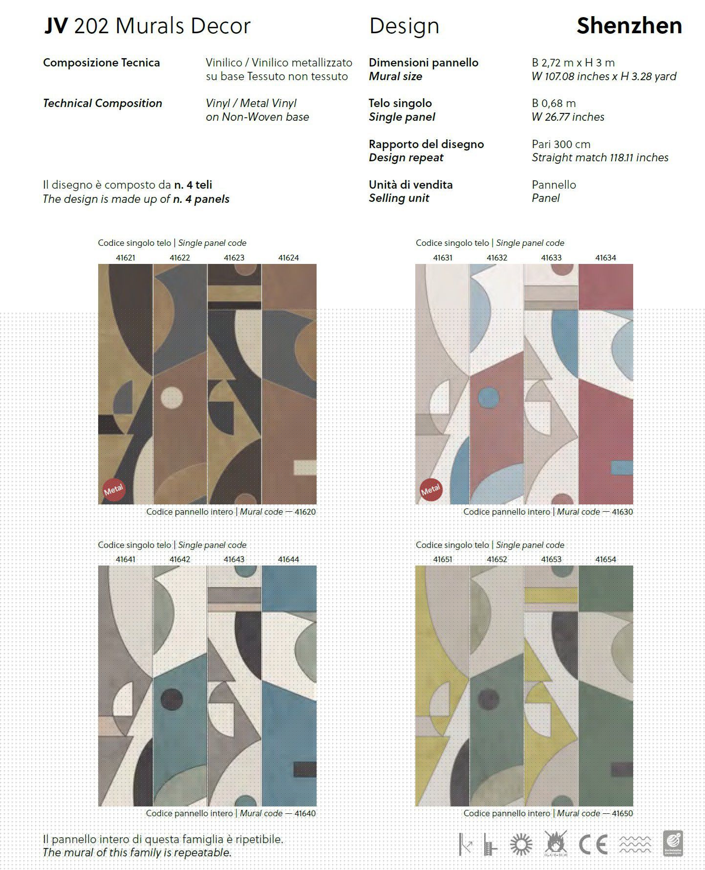 Геометрические обои Jannelli&Volpi СП 202 MURALS DECOR ARCH-00024314 - Вид №4