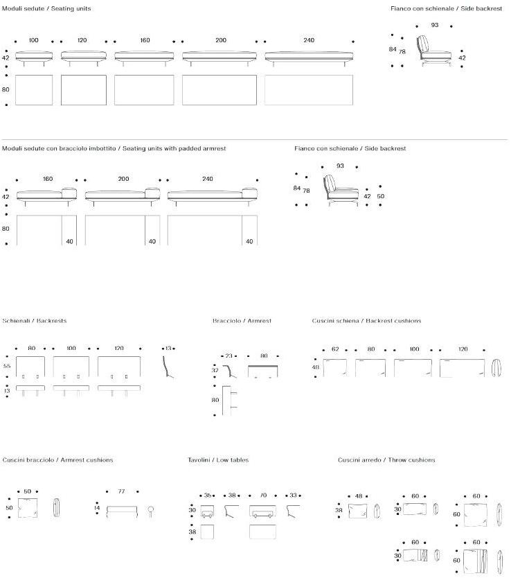 Saba Italia Съемный тканевый диван Avant-après sun-id-1488162 - Вид №14