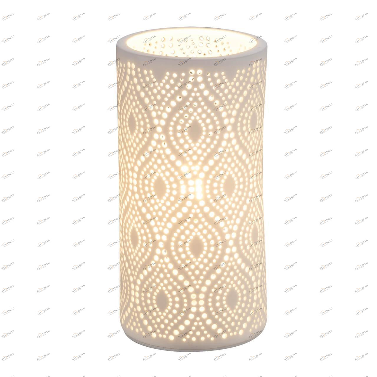 Лампа настольная белая Globo Cendres 15917T GLOBO CENDRES 00-3907065 Белый Ceramica Globo 