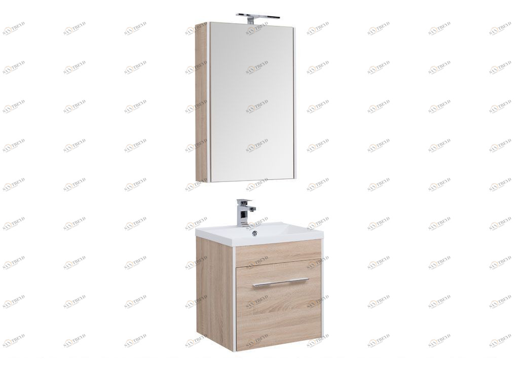 Мебель для ванной Aquanet Августа 58 дуб сонома 00225250