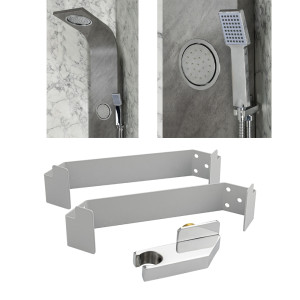 GFmark - Крепление и кронштейн для душевой панели, тропический душ шарко, в УГОЛ, код: 5519