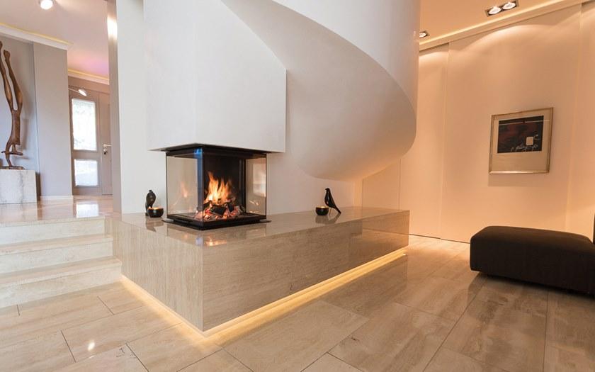 RÜEGG Дровяной стальной камин с панорамным остеклением Premium line sun-id-1497170 - Вид №1