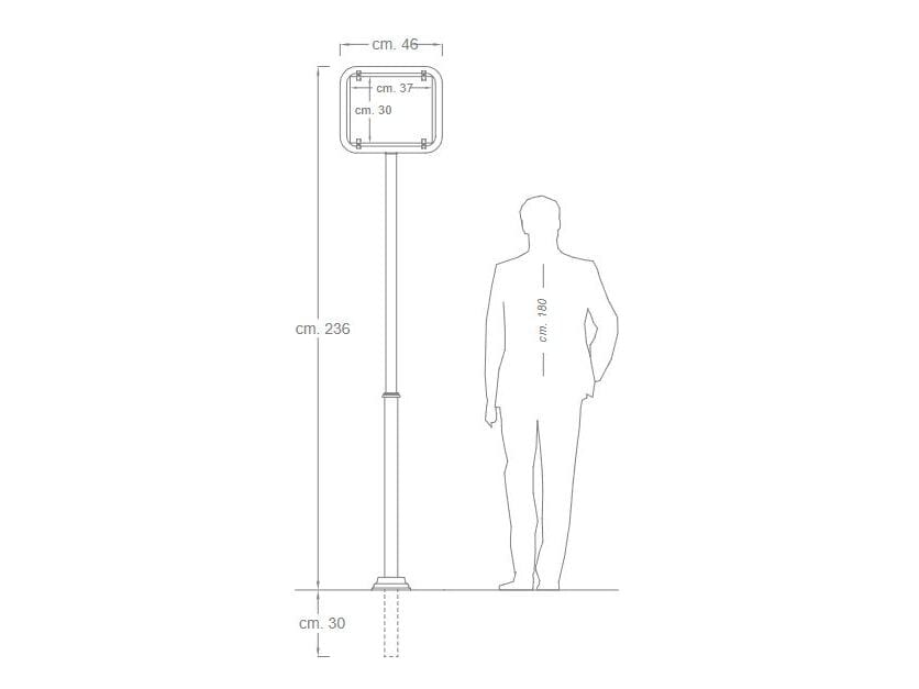 Стальной стол для керамической таблички DIMCAR MESSAPIA ARCH-00096159 - Вид №2