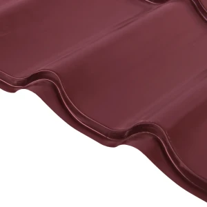 Металлочерепица 0.4 мм 470x1180 мм RAL 3005 красный