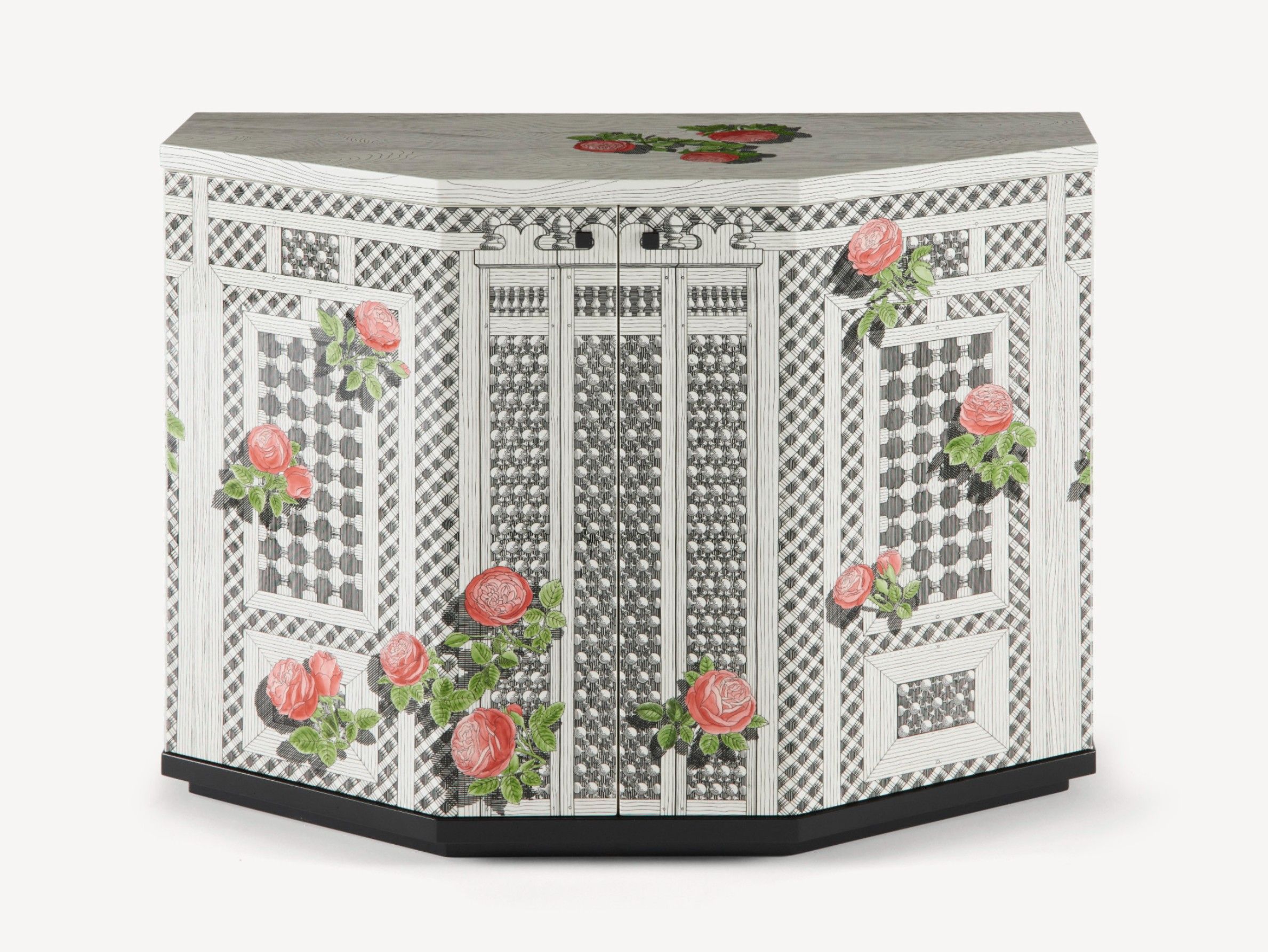 Маленький шкаф Fornasetti Musciarabia con rose ARCH-00043179