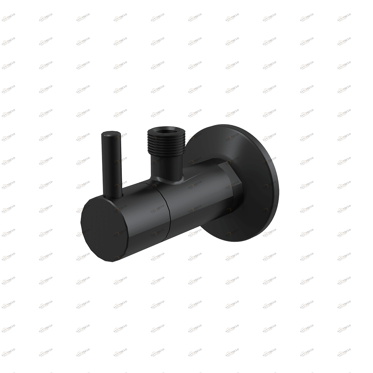 Угловой вентиль с фильтром 1/2"×3/8", черный-мат ALCAPLAST ARV001BLACK