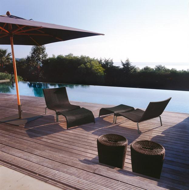 Roberti Круглый алюминиевый садовый пуф Saint tropez sun-id-1390855 - Вид №1